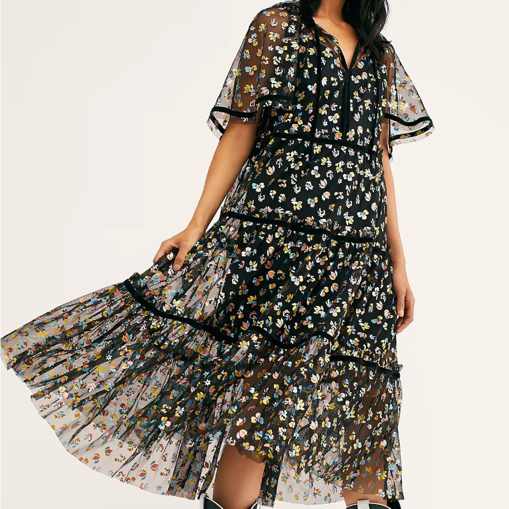 Free People Practical Magic Midi Dress